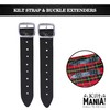 Mens Kilt Leather Straps Extender with Buckles, 1.25 Inch Wide