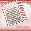 Focipeysa Focipeysa Wispy Lash Clusters Natural Cluster Eyelashes Clear Band