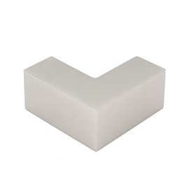 Square 90 Degree Sleeve Over Shower Door Glass Clamp, Brush Finish, CC-101290S