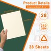 Guakicae 28 Sheets Cream Cardstock 8.5 x 11 Ivory Paper,