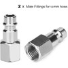 Noosverl 10 pcs Air Line Couplings Euro Airline Hose Compressor