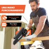 Mini Motosierra Electrica Inalambrica Mano Portatil 6 Inch Color Naranja