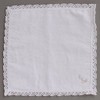 Sofisti Initial Lace Towel Handkerchief White Lady Ladies Hand Towel