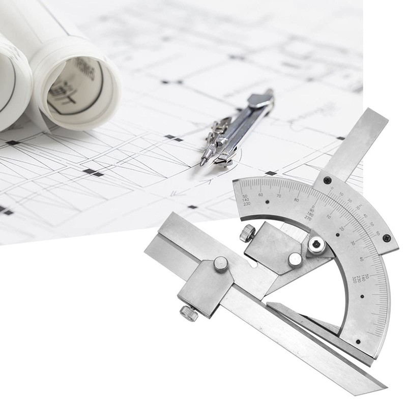 Universal Protractor 0 to 320° Angle Measuring Ruler Tools Angle
