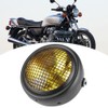 7in 55W Motorcycle Grill Headlight Retro Style Halogen Head Lamp