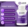 AOR AOR BioFolate 1mg Methylfolate 5-MTHF Plus B12 Supplement, 30