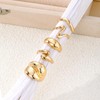 Chunky Gold Rings Set - Stackable, Adjustable, 14K Gold Plated,