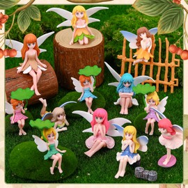 GGSTDDUP 14Pcs Mini Fairy Garden Figurines Outdoor Set