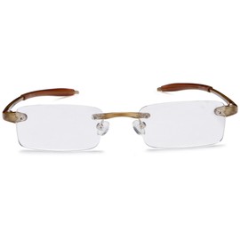 Visualites 1 Reading Glasses,Khaki Frame/Clear Lens,2.50 Strength