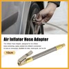 Partuto 2pcs 10cm Car Tire Air Inflator Hose Adapter Extension