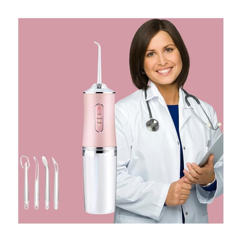 Water-Flosser-Teeth-Cleaner, Rechargeable - (Pink)