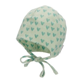 Sterntaler Girls' Beanie Hearts Hat, Green