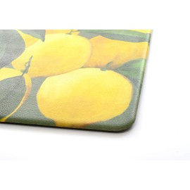 Stephan Roberts Anti-Fatigue Kitchen Printed 1/2" Thick Cushioned Comfort Mat, 20" x 39", Lemons