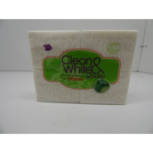 Clean & White, Apple Soap, 4 X 125 G, Duru