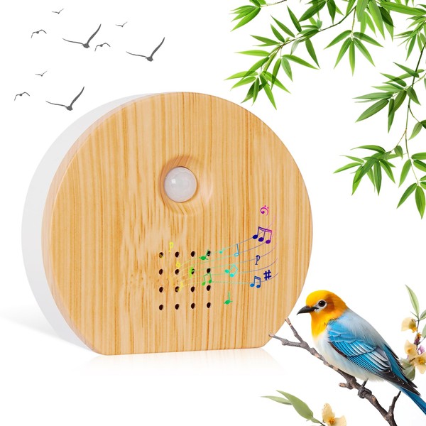 Bird Song Soundbox, Bird Twitter with Wall Mount, Motion Sensor