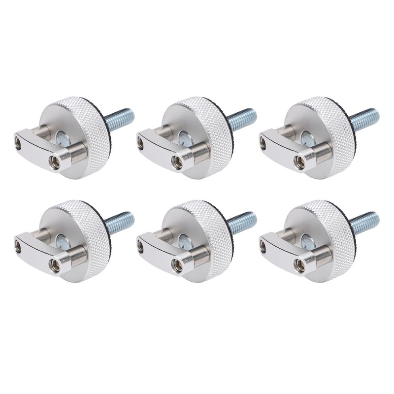 6PCS Hard Top Quick Removal Fastener Thumb Screw with D