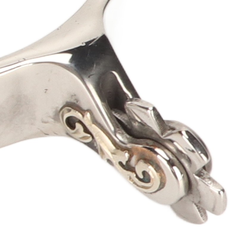 1 Pair Horse Spurs Stainless Steel Western Cowboys Spurs Men