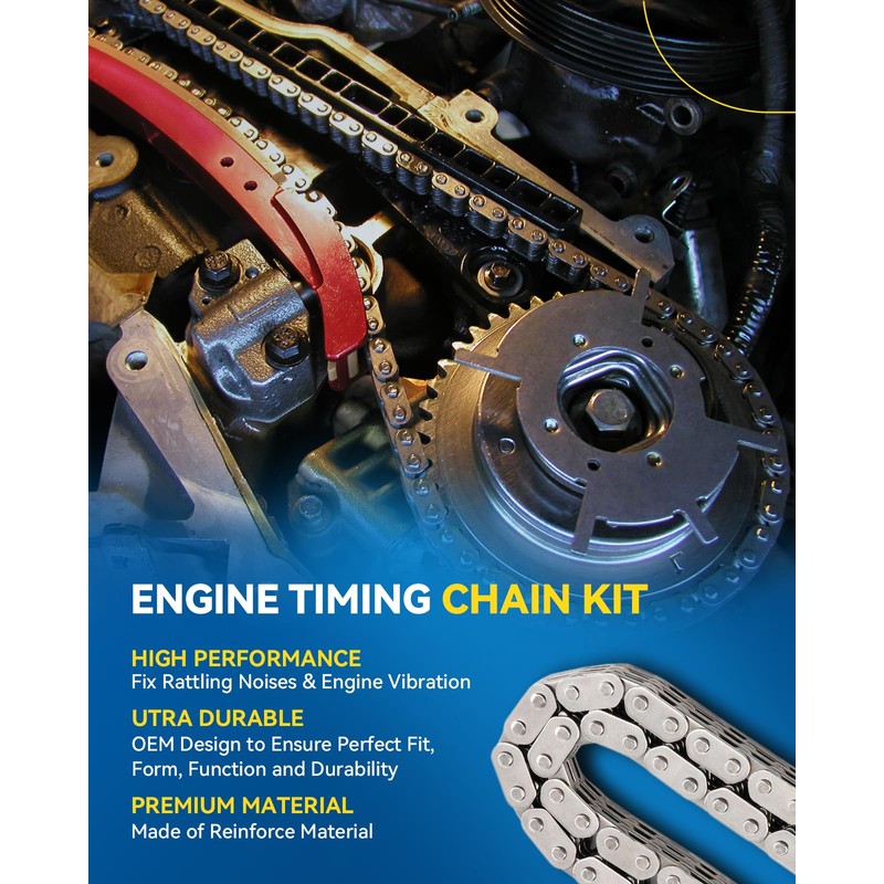 PHILTOP Engine Timing Chain Kit, Compatible with Ford Explorer 1997-2010