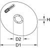 KS Tools 337.2005 High performances thin cutting disk, Ø 50