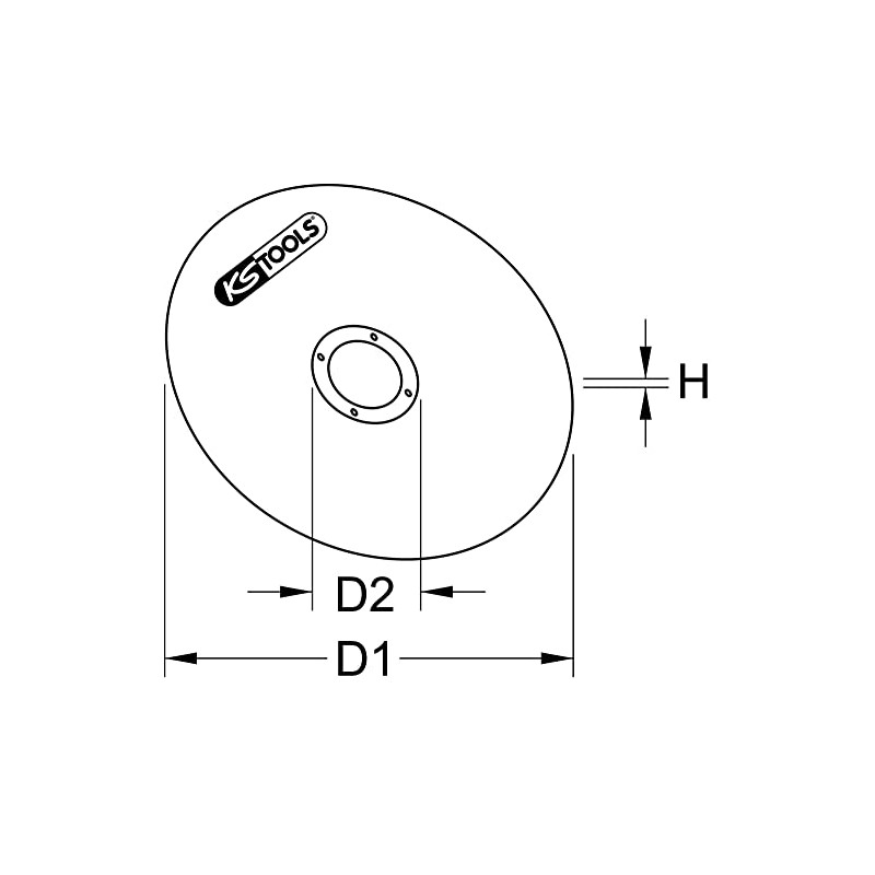 KS Tools 337.2005 High performances thin cutting disk, Ø 50