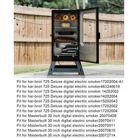1200 Watts Heating Element Kit Fit for Masterbuilt 30-inch Har-Broil 725 Deluxe Digital Electric Smoker, Electric Smoker Heating Element Replace 9907090033 FDES30111 120 Volt
