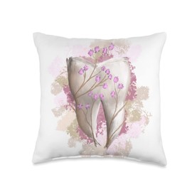 Tooth painting. For Dentists or Dental Assistants (DA / CDA) Throw Pillow