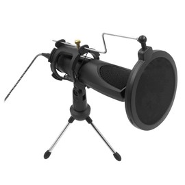 T'nB TNB Influence Microphone Omnidirectional A Condenser Microphone Quality for Desktop Computers, Ideal for Streaming, Youtuber, Podcast - Black