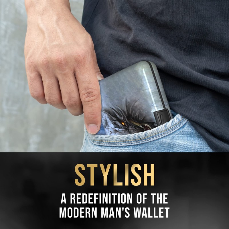 TopMost RFID-Blocking Aluminum Wallet Credit Cards Holder for Men &