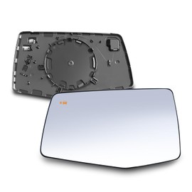 Driver Left Side Door Mirror Glass - Compatible with GMC Sierra 1500 2019-2024,Chevy Silverado 1500 2019-2024, with Heated/Blind Spot Detection, without Auto Dimming, Replace# 84171576