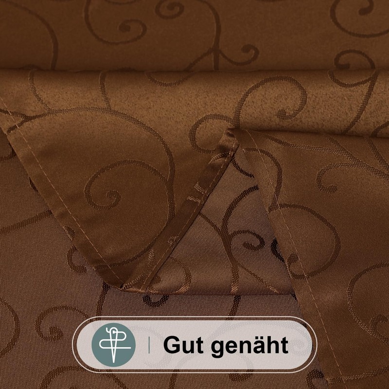 Homaxy Table Cloth Rectangular 140x240 cm, Washable Polyester Jacquard Tablecloth,