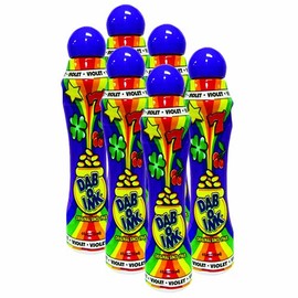 Dab-O-Ink Six Pack 4oz Violet Bingo Dauber