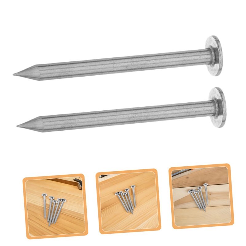 CAXUSD 6pcs Low Profile Stainless Steel Survey Markers Durable Heavy