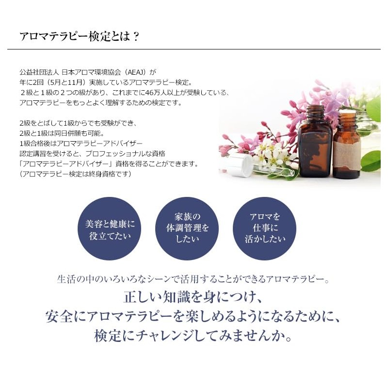 AEAJ Aromatherapy Testing, Aroma Testing, Class 2, Compatible with Essential