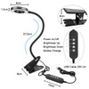 CeSunlight Clip Light, 8W Clamp Bed Lamp, Bedside Led Reading