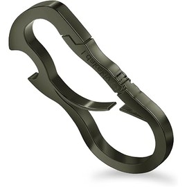 Idakekiy Full Stainless Steel Anti-Lost Keychain Carabiner Mutil Function Home Tool with Bottle Opener for Home Small Version