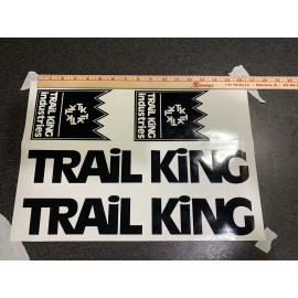 Trail King Trailers Replacement Stickers 16” (Set Of 2) Black Decal Logo Emblem