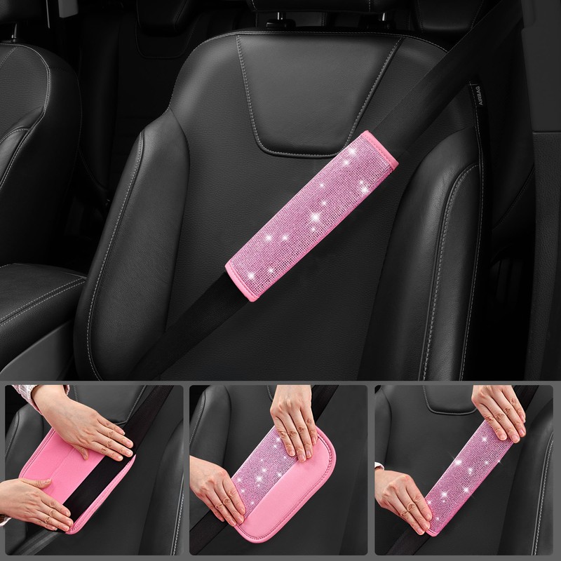 CAR PASS 11 PCS Bling Car Accessories Set for Women,