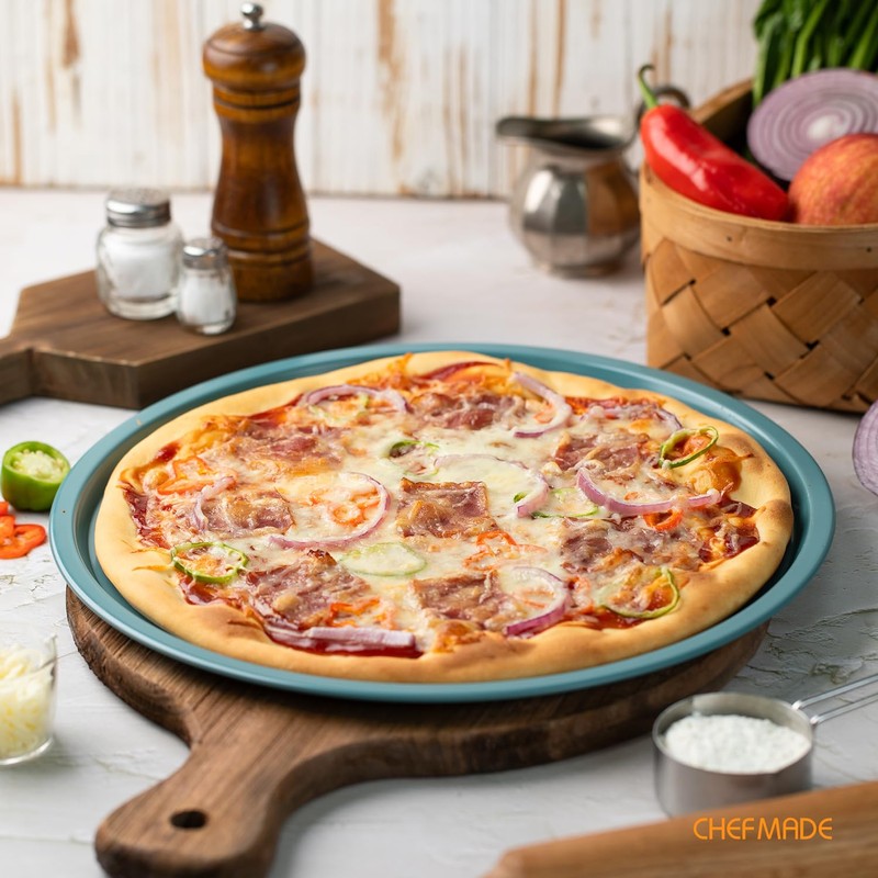 CHEFMADE Pizza Pan,12-Inch with Holes Non-Stick Pizza Crisper Pan Bakeware
