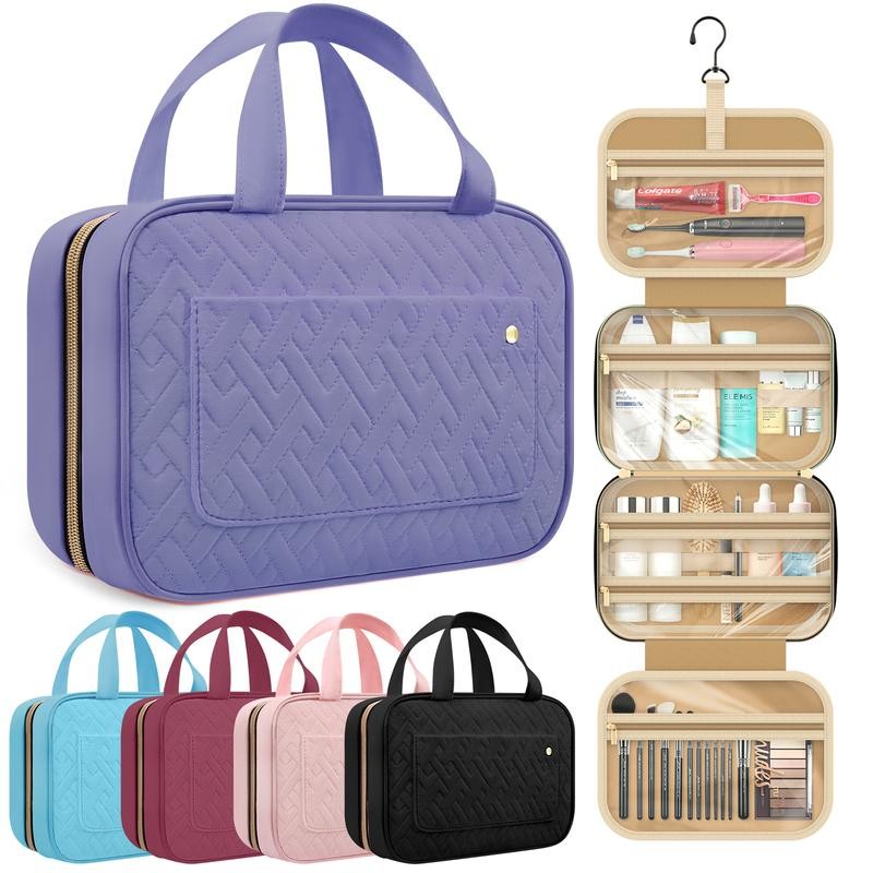 HOTOR Travel Toiletry Bag for Women with Hanging Hook -
