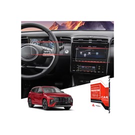 ASZSK For 2022~2024 Hyundai Tucson (Limited/N Line/SEL/XRT) 10.25+10 Inch+AC Glossy Screen Protector - [More Clear& Smooth] - Tempered Glass - Touchscreen *1 + Dashboard *1 + AC Display *1
