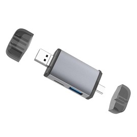 TEHAUX OTG Card Reader USB C Memory Card Writer Supports USB OTG for Mobile Devices Automatic Device Recognition Compatible with Android and More