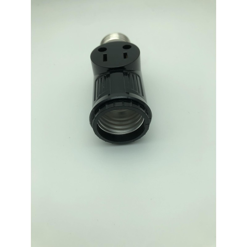 Figame 3 Prong Light Bulb Socket Plug Adapter, Polarized Bulb
