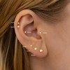 NONTAI Tiny Disc Threadless Flat Back Earrings 18G, Tiny Circle