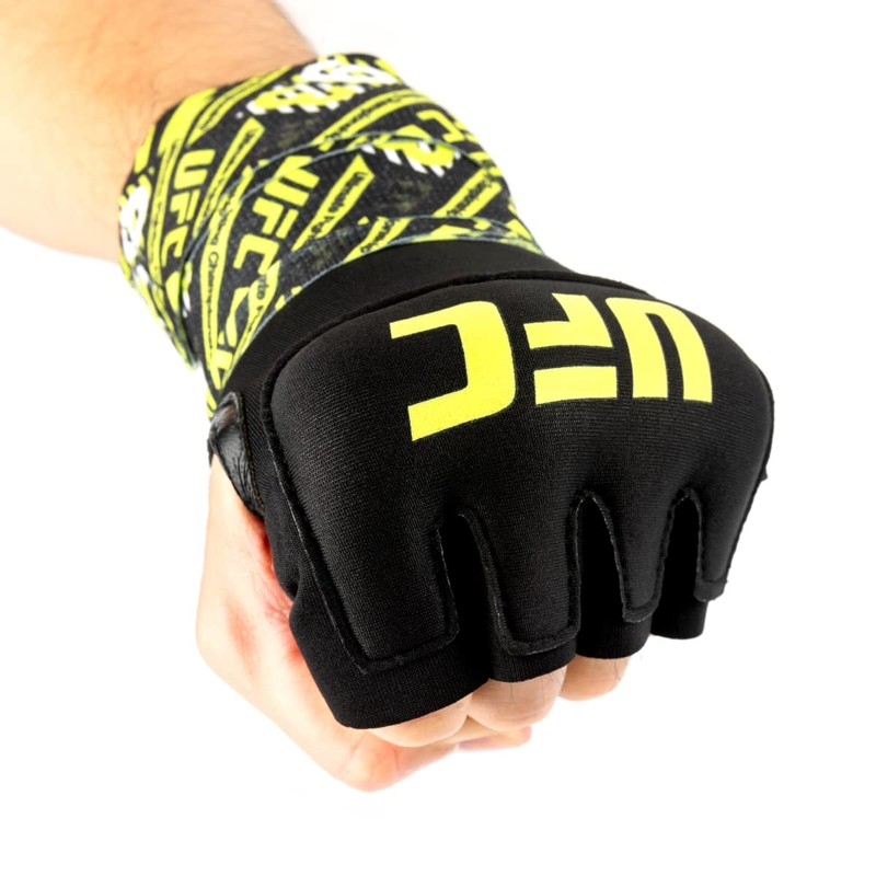 UFC Gel Fast Wrap (Small/Medium, Black/Yellow)