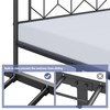 Yaheetech Metal Platform Bed Frame Mattress Foundation with Diamond Pattern