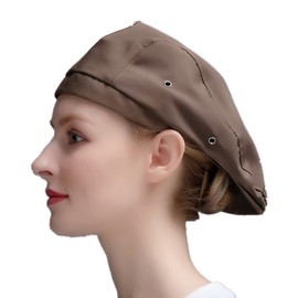 jbluelover Chef Hat, Beret, Work Cap, Cooking Cap, Cotton, Plain, Sweat Absorbent, Breathable, Comfortable, Skin-friendly, Staff, Kitchen, Hotel, Restaurant, Western Food, Cafe, Kitchen, Home, Men's,