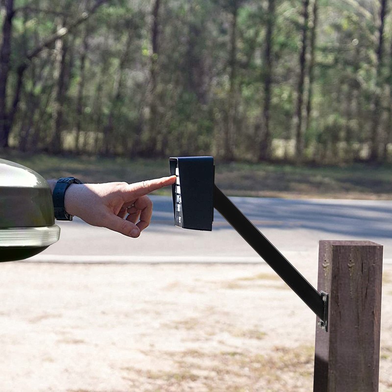 MOLIGOU Keypad Mounting Post Bracket, Universal Gooseneck Keypad Pedestal for