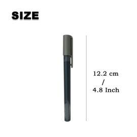 Disposable Fountain Pens Straight Liquid Fountain Pen for Writing Calligraphy and Penmanship (Black - 0.38mm)