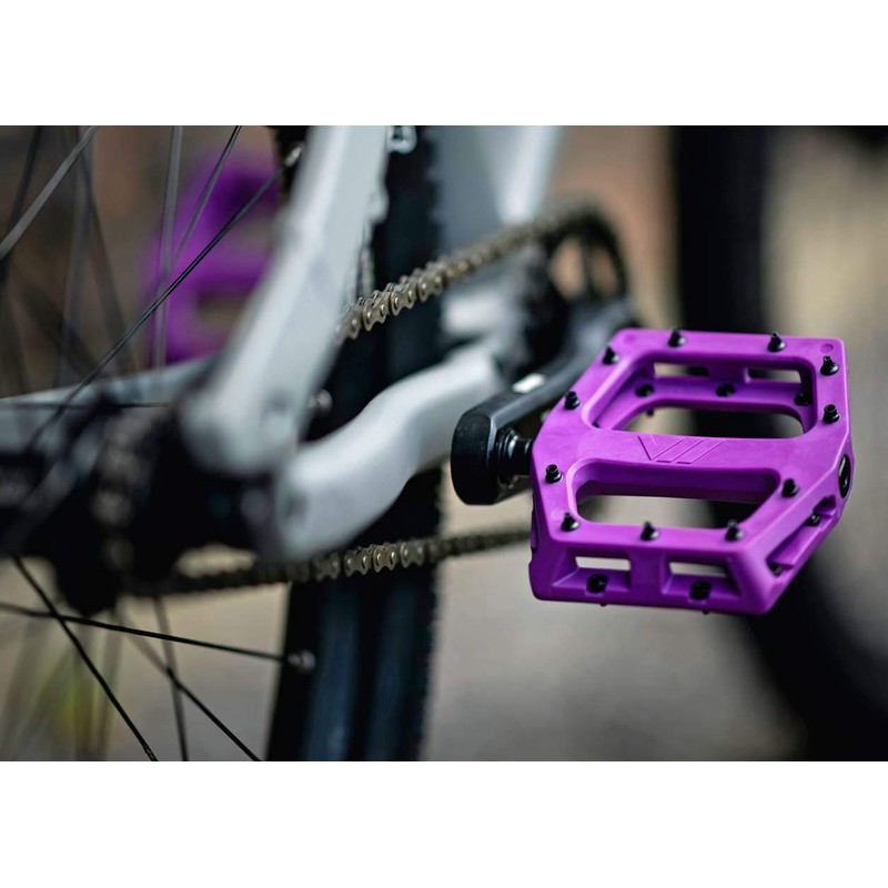 Dmr V11 Flat Mountain Bike Pedals Yellow/Black Steel Axle/Pair Lightweight