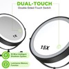 VORREMIRR Wall Mounted Makeup Mirror: 1x/15x Magnifying Mirror with 8.5"